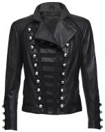 Military leather jackets for women