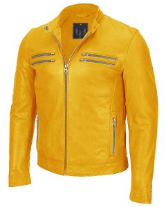 men yellow jacket front