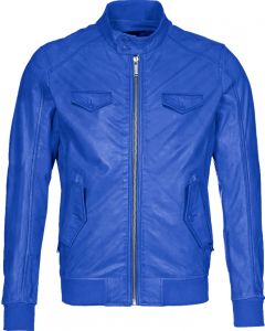 men blue jacket