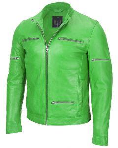 men parrot green jacket front