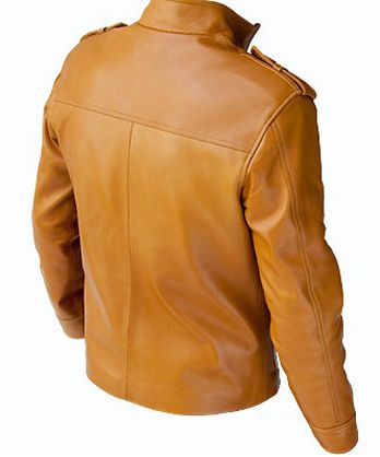 light tan leather jacket