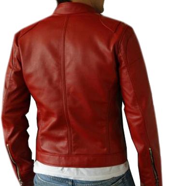 red jacket leather